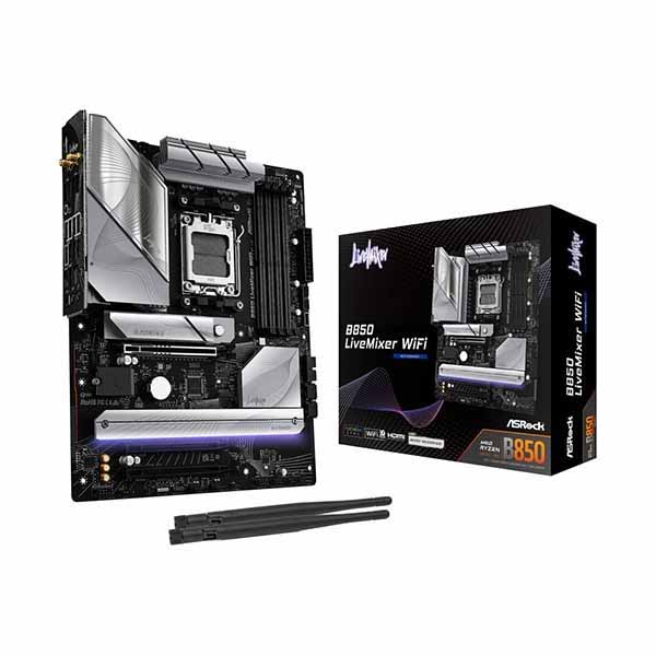 ASRock B850 LiveMixer 無線LAN 高性質構成要素積み上げる ATX母ちゃんゲーム盤｜B850 LiveMixer 無線LAN