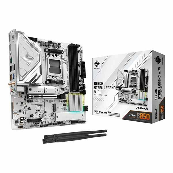 ASRock B850M Steel Legend 無線LAN microATXお母さんゲーム盤｜B850M Steel Legend 無線LAN