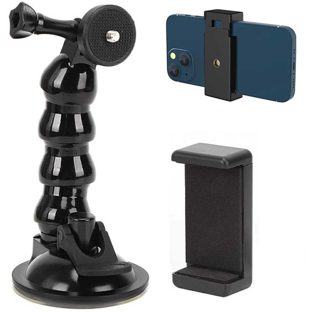 楽天市場】GoPro 吸盤マウントホルダー 360度回転 調節可能な吸盤