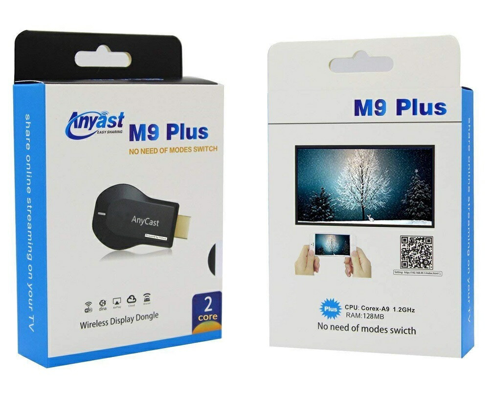 AnyCast M4 Plus HDMI ドングル レシーバー WiFiディスプレイ