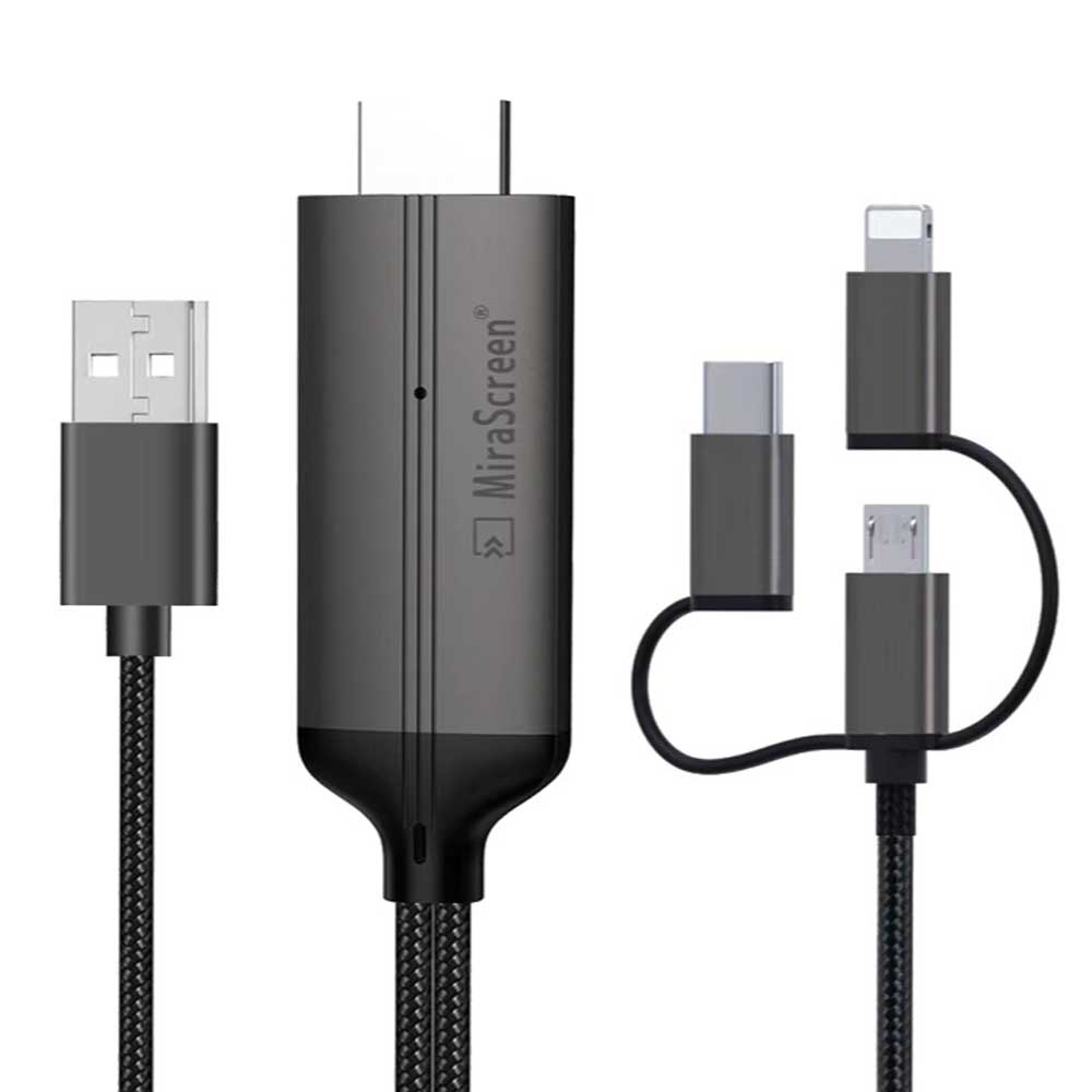 楽天市場】Lightning/MicroUSB/Type-C HDMI変換ケーブル HDMI変換