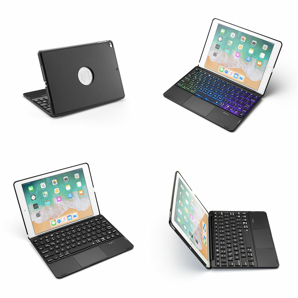 楽天市場 送料無料 Ipad 9 7 18第6世代 17第五世代 Air1 Pro 9 7 Air2用 タッチパッドキーボードカバー バックライトワイヤレスbluetoothキーボード リチウムバッテリー内蔵 人気 かっこいい マウスパッド利用環境 Ios13 2 2以上 Pcastore