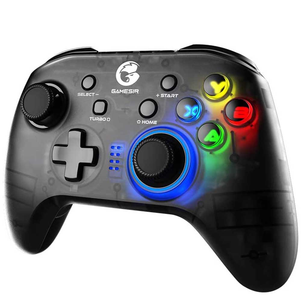 GameSir T4 pro スマホ ゲームコントローラー Bluetooth 2.4GHz USB接続可能 6軸ジャイロセンサー 二重振動 HD振動 TURBO連射機能 バックライト機能 背面ボタン付き iOS Android PCに対応 (ホルダー付き)