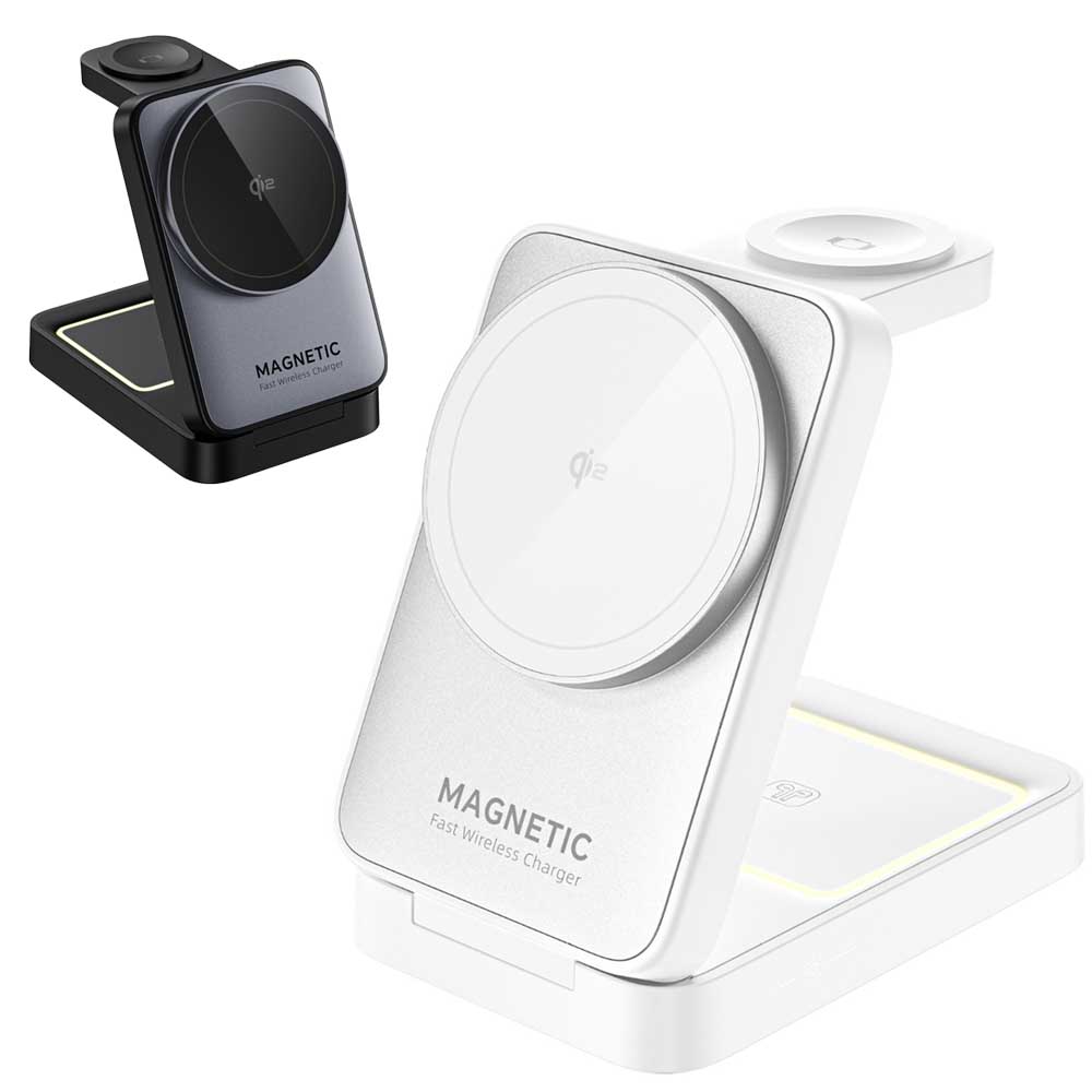 iPhone用磁石充電スタンド Mag-safe対応 Amazon | 10000mAhモバイルバッテリー Mag-Safeワイヤレス充電器