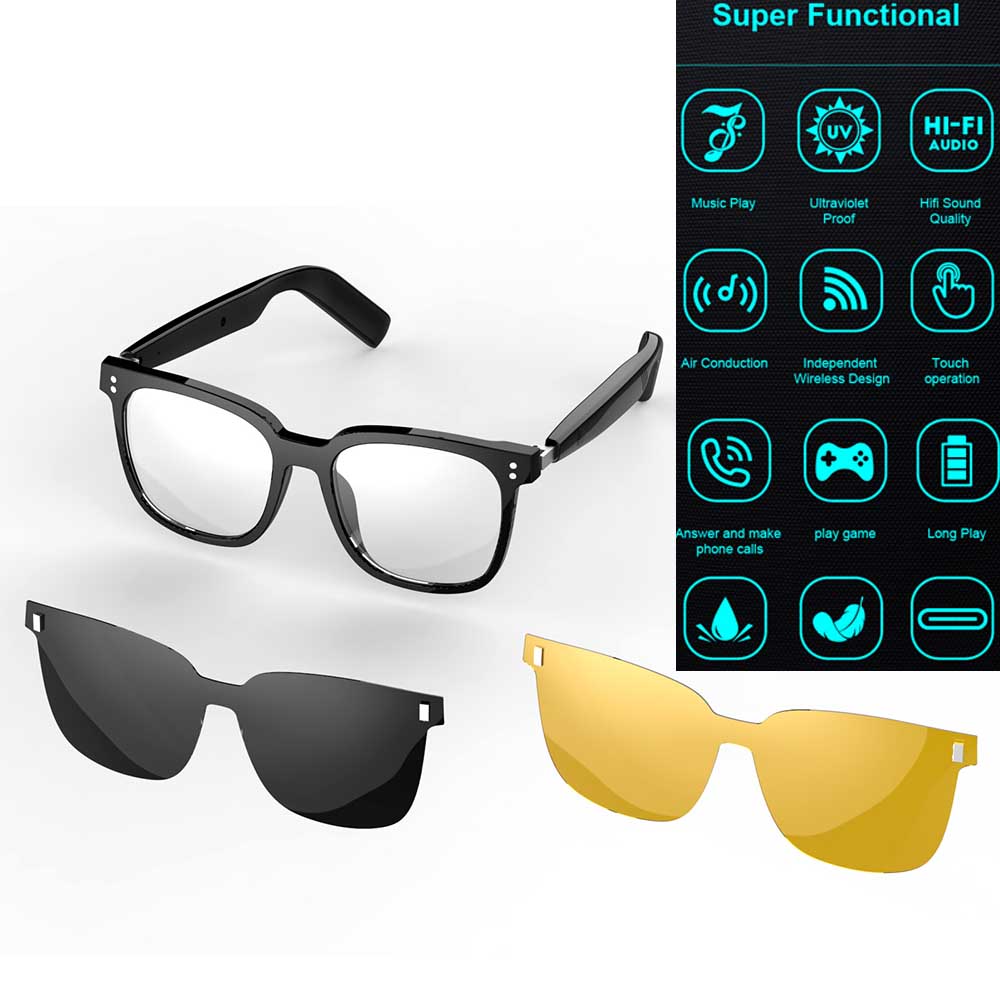 楽天市場】スマートオーディオメガネ オーディオグラス Bluetooth5.4