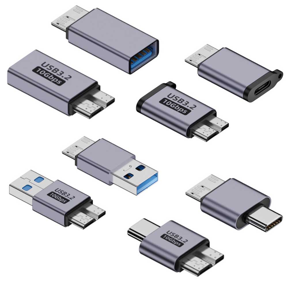 【楽天市場】USB to Micro B 変換アダプタ10Gbps USB Type C to Micro B アダプタ データ転送 ...