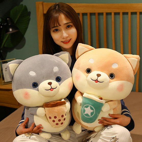 貨物輸送無料 85糎 ぬいぐるみ  赤ちゃん 手あそび しばいぬ 柴犬 タピオカ 毛の荒物 好いたらしい 可愛らしい 意中の女に ふわふわで癒される  tapioca 抱き枕 座布団 室内装飾 もの柔らか 気味合い好いたらしい 差し上げ物