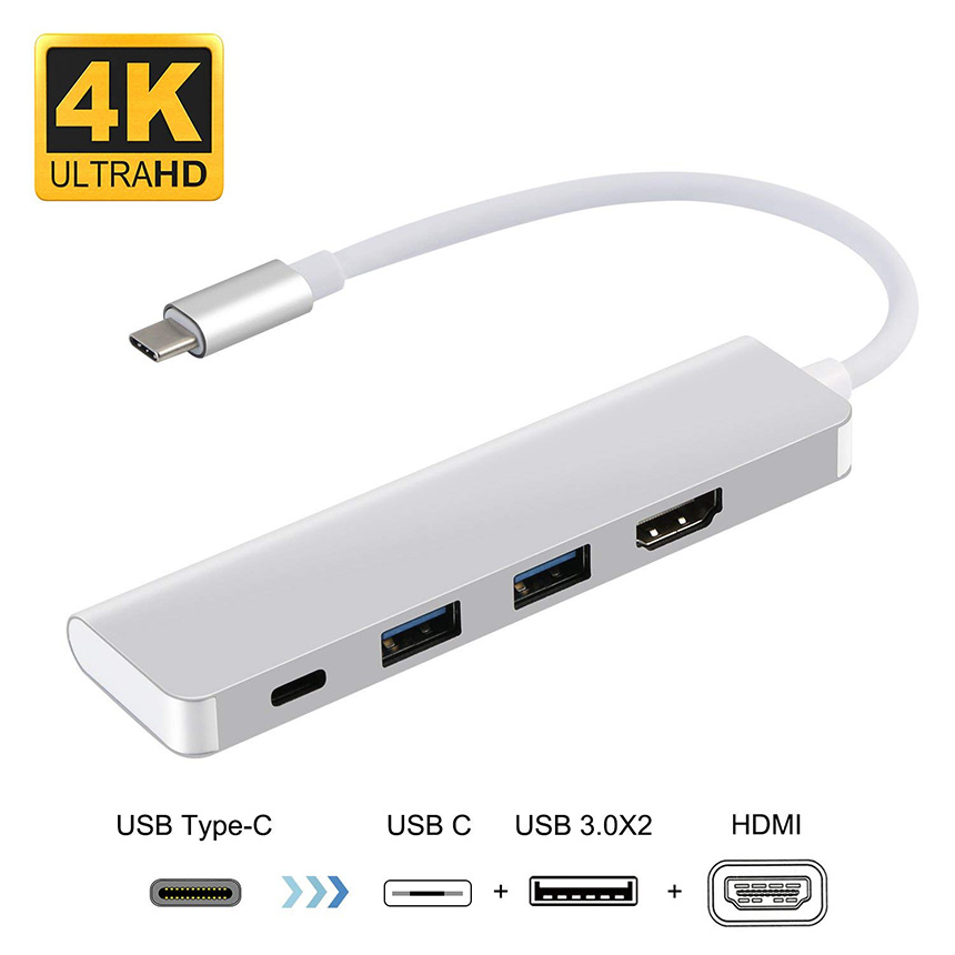 楽天市場】USB C Type-c ハブ 4k出力 変換アダプタ to HDMI VGA AUDIO ...