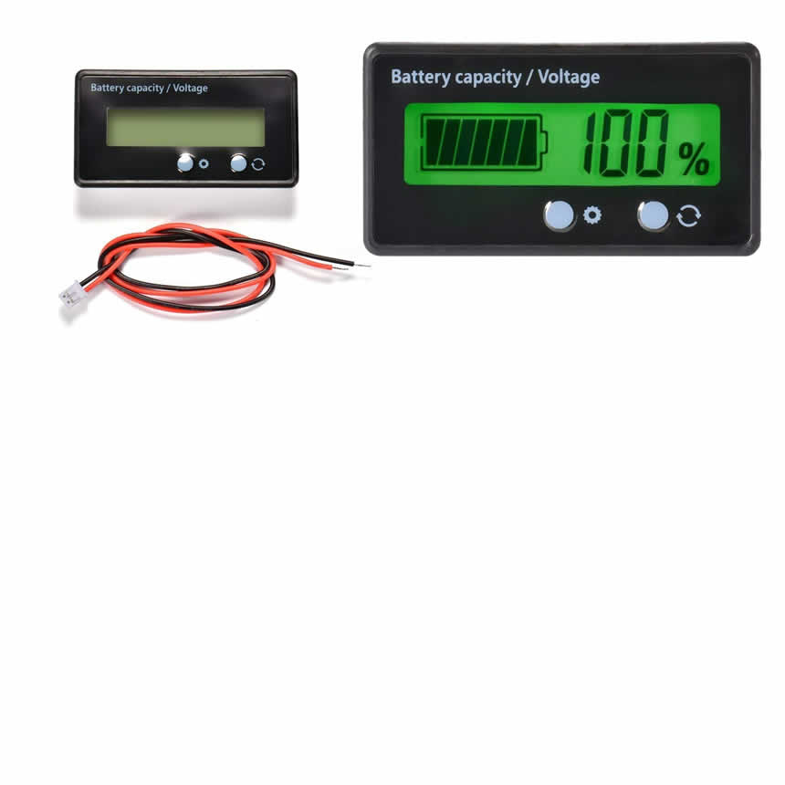 楽天市場 バッテリーモニター バッテリーチェッカー 電圧計 残量計 Lcd表示 埋め込み 車 船 キャンプtecc Batmonit メール便発送 Pcbox78楽天市場店
