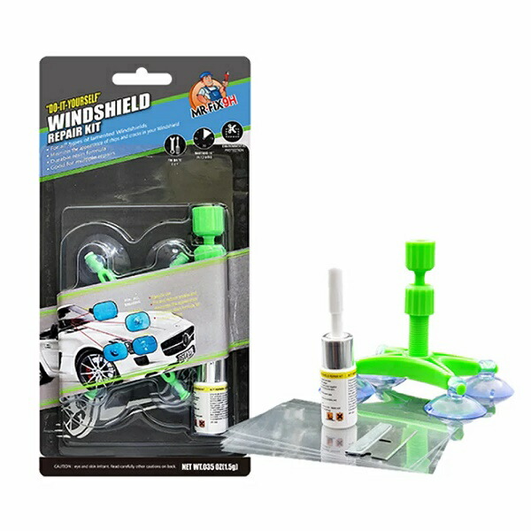 増強版 車用 フロントガラス リペアセット ウインドリペア 傷 ひび割れ補修 小さな損傷 飛び石 修復 補修 Tecc Rep03