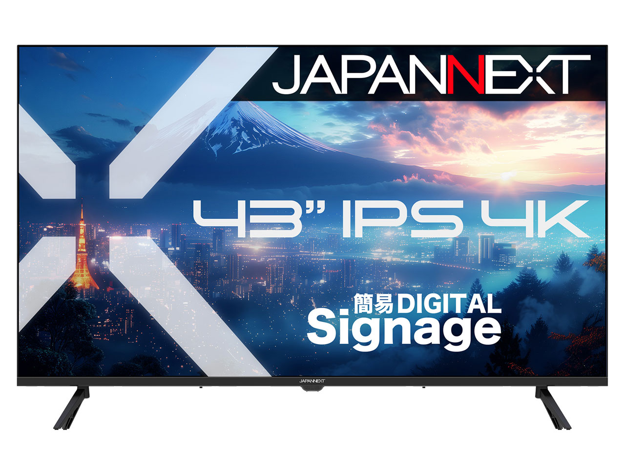 【2年言いはなつひな型】JAPANNEXT 43in IPSダイアログボックス積み上げる 4K(3840x2160)解像力 USB記憶装置生まれ変わり相応う 大型液晶管する JN-IPS43U-M