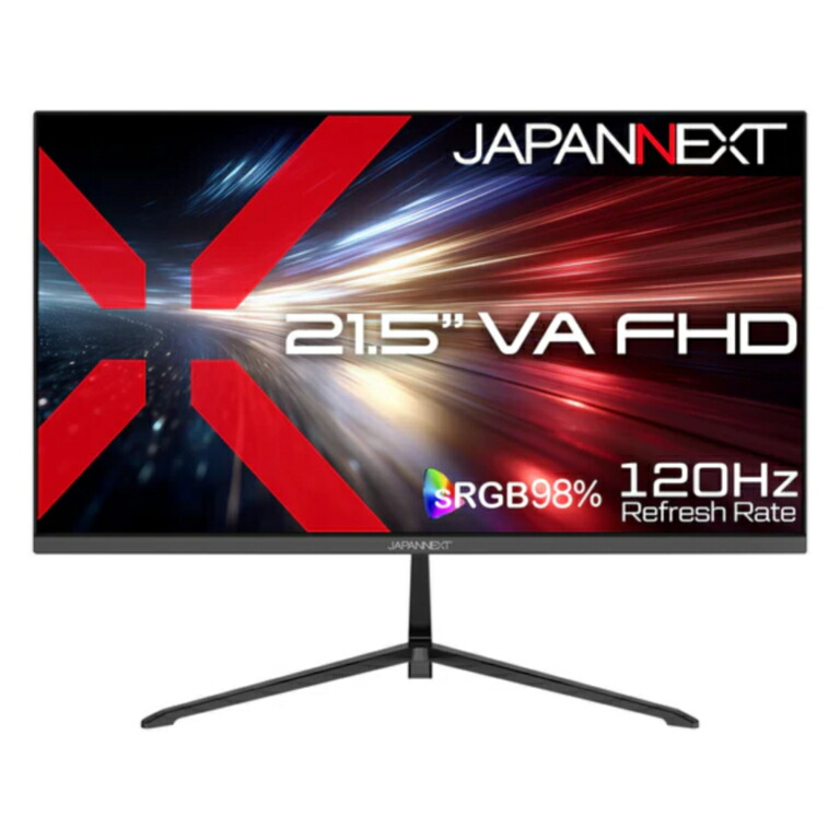 JAPANNEXT（ジャパンネクスト） 21.5in VAダイアログボックス申し受ける 120サイクル/1ms(MPRT)相応う 盛りだくさん固定ディスク(1920x1080)解像力 液晶管する JN-215V120F ディスプレイ-パソコン・周辺機器