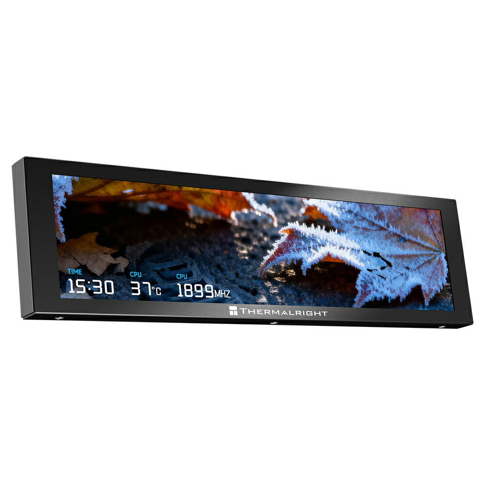 Thermalright Trofeo Vision 9.16inLCD-黒いこと  [TH-TV916LCD-BK]