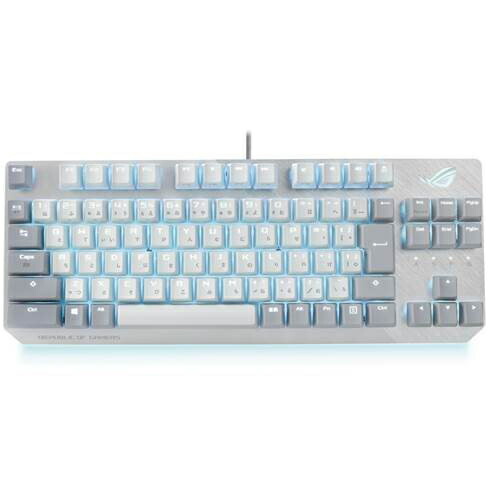 ASUS ゲーミングキーボード ROG Strix Scope NX TKL Moonlight White「X806」 白いこと/薄墨色 ROG/STRIX/SCOPENX/ML/NXRD/JP [有線 /USB]日本語取り合わせ