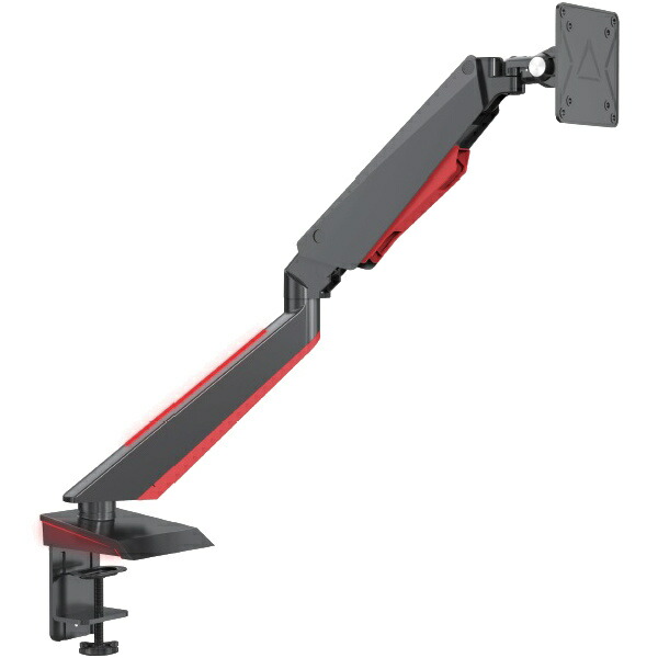【貨物輸送無料】JAPANNEXT JN-ARM-GE22V 液晶見せびらかす手 ゲーミングモニター用 LED内蔵 屁っ放り式 クランプ相応う 15-34in相応う 耐荷重8kg 4軸/ 2年引き受ける【店卸し資産引き合い:少ない】| 執務室 執務室調度品