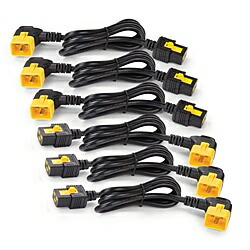 シュナイダーエレクトリック AP8712R Power Cord Kit (6 ea) Locking C19 to C20 (90 Degree) 0.6m| パソコン周辺機器 電源コード 電源ケーブルケーブル