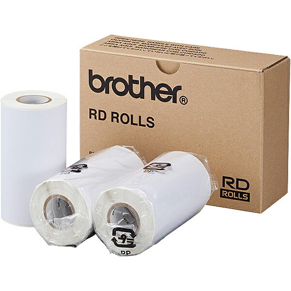 【送料無料】 ブラザー RD-M03J1 RJシリーズ用プレカット紙ラベル 【在庫目安:お取り寄せ】| 消耗品 ロール紙 レシート バーコード 用紙 ロール ラベル