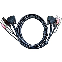 【送料無料】ATEN 2L-7D03U DVI KVMケーブル 3m【在庫目安:お取り寄せ】| パソコン周辺機器 KVMケーブル KVM ケーブル PC パソコン|デジタル百貨店PodPark店
