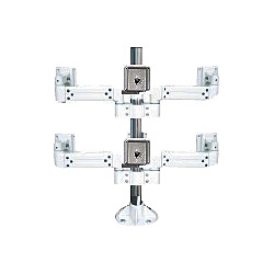 【送料無料】 Live Creator ARM2-27-62M2 液晶モニタ・TV用VESA対応天板ネジ固定式マルチポールアーム(6画面) 【在庫目安:お取り寄せ】| オフィス オフィス家具