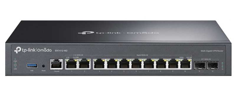 【送料無料】 TP-LINK ER7412-M2(UN) Omada マルチギガビットVPNルーター 【在庫目安:お取り寄せ】