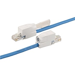 【送料無料】 プリンストン PTC-LPBU5 鍵付LANケーブル(5m) ブルー 【在庫目安:お取り寄せ】 7,708円