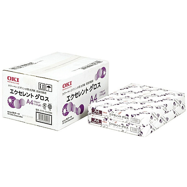 【送料無料】OKI PPR-SA4DBB エクセレントグロス A4 4束【在庫目安:お取り寄せ】| 消耗品 写真用紙 フォト用紙 写真 用紙 光沢紙 光沢 A4 プリント フォト 自宅 オフィス|デジタル百貨店PodPark店