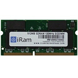 【送料無料】 iRam Technology IR512MSO133SD Mac用メモリ SDRAM PC133 144pin 512MB SO-DIMM 【在庫目安:お取り寄せ】