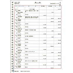 楽天市場】【送料無料】弥生 334001 A4元帳連続用紙3行明細【在庫目安