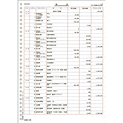 楽天市場】【送料無料】弥生 334001 A4元帳連続用紙3行明細【在庫目安