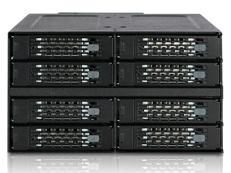 【貨物輸送無料】MB508SP-B ICY DOCK 8x 2.5in SSD/ HDD積み上げる用リムーバブルケース 2x5.25inベイ大きさ【店卸し資産準拠集団:お取り寄せ】