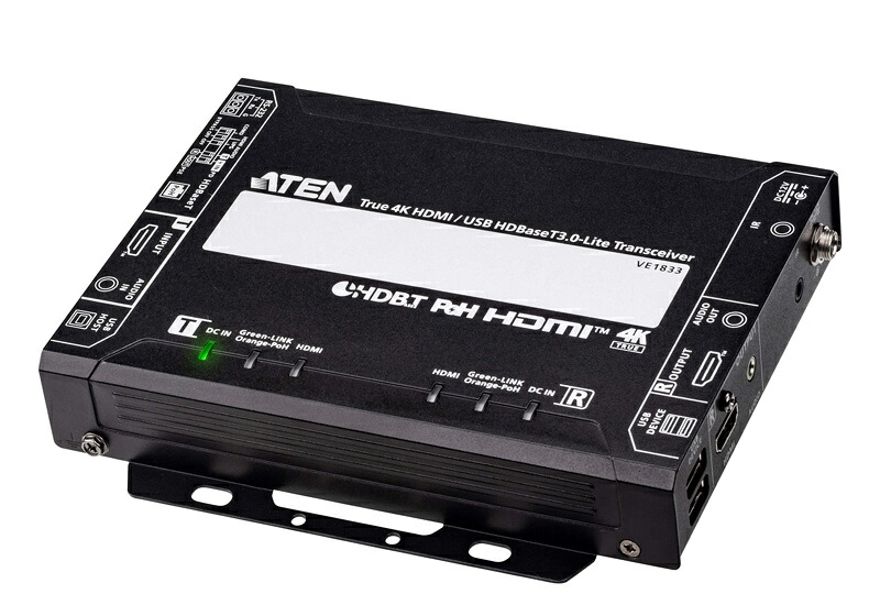 【送料無料】 ATEN VE1833 HDMI /USB HDBaseT 3.0-Lite トランシーバー (4K60p＆双方向PoH対応) 【在庫目安:お取り寄せ】