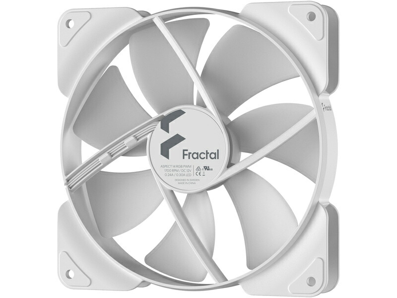 Fractal Design FD-F-AS1-1409 PCケースファン Aspect 14 RGB PWM White Frame