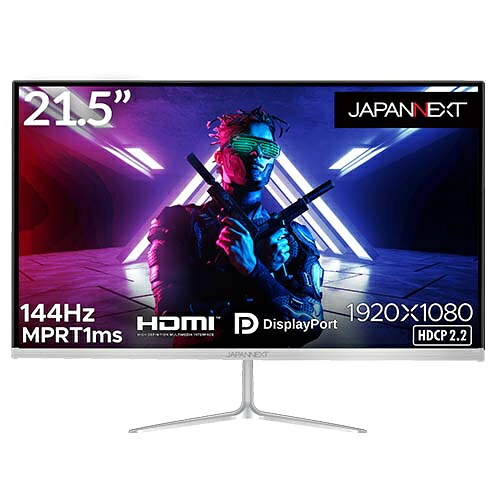 【送料無料】 JAPANNEXT JN-T215FLG144FHD ゲーミング液晶ディスプレイ 21.5型/ 1920×1080/ HDMI×1、DP×1/ ブラック/ スピーカー/ 2年保証 【在庫目安:僅少】 18,950円