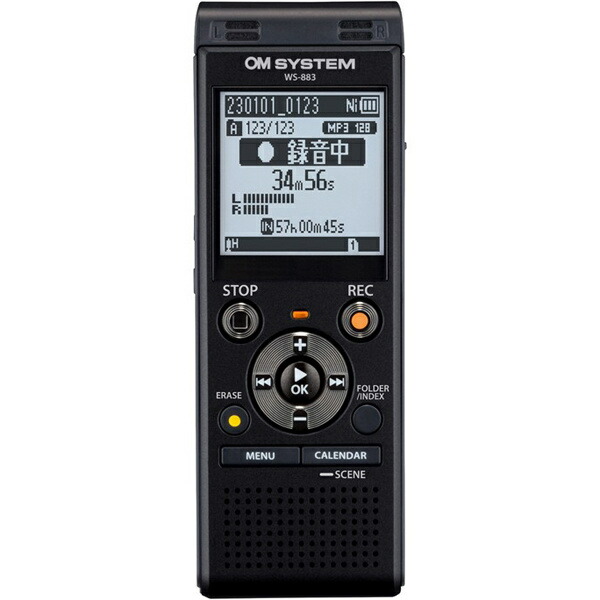 【貨物輸送無料】OLYMPUS WS-883 BLK 集積回路リコーダー Voice-Trek 黒いこと【店卸し資産準拠集団:少しの】 TV・オーディオ・カメラ-その他-オーディオ