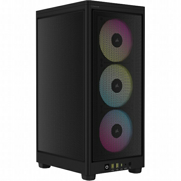 【送料無料】 コルセア(メモリ) CC-9011246-WW ミニタワー型PCケース iCUE 2000D RGB AIRFLOW - ITX Tower - Black 【在庫目安:お取り寄せ】