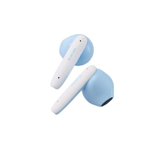 【送料無料】 ELECOM LBT-TWS17CSBU Bluetoothイヤホン/ 完全ワイヤレス/ AAC対応/ 低遅延モード/ セミオープン/ タッチセンサー/ マカロンブルー 【在庫目安:お取り寄せ】
