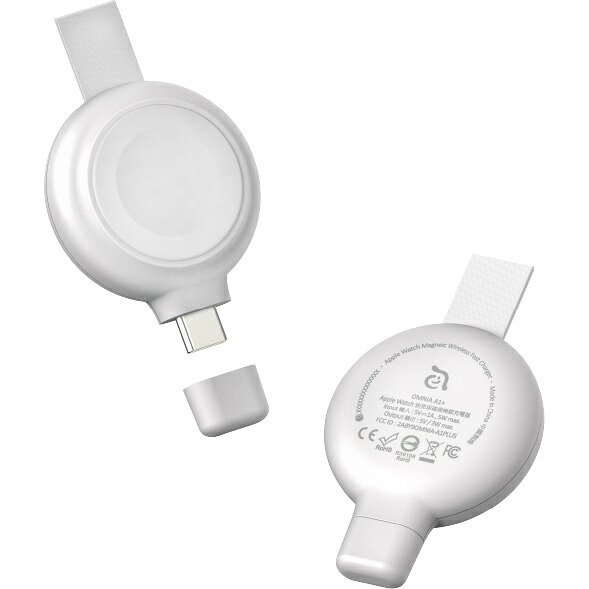 【送料無料】 ADAM Elements APAADA1PWH Omnia A1+ USB-C ワイヤレススマートウォッチ急速充電器 - アップルウォッチ全シリーズ＆サムスンS7/ S8用 【在庫目安:お取り寄せ】