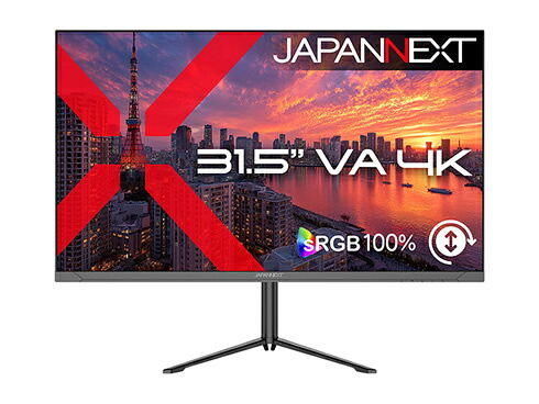 【送料無料】JAPANNEXT JN-V315U2-HSP 液晶ディスプレイ 31.5型/ 3840×2160/ HDMI×2、DP×1/ ブラック/ スピーカー有/ 2年保証【在庫目安:僅少】|デジタル百貨店PodPark店