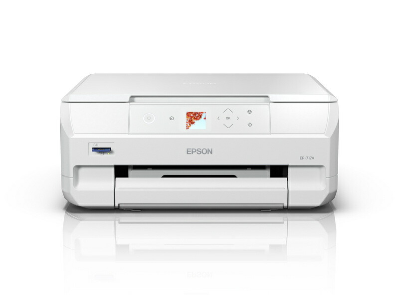 【在庫目安:あり】【送料無料】 EPSON EP-717A A4カラーインクジェット複合機/ Colorio/ 6色/ 無線LAN・Wi-Fi/ 1.44型液晶| プリンター プリンタ 複合機 インクジェット