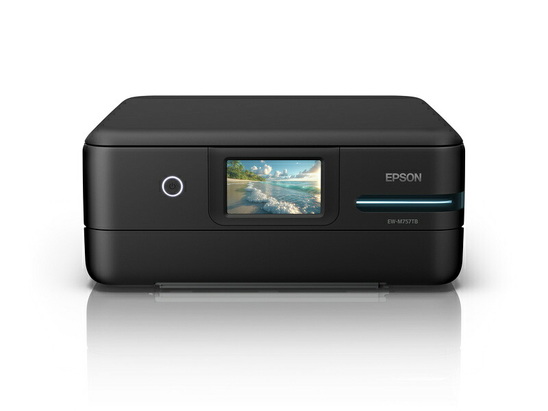 【送料無料】EPSON EW-M757TB A4カラーインクジェット複合機/ エコタンク搭載モデル/ 5色/ 無線LAN・Wi-Fi/ 4.3型ワイドタッチパネル/ ブラック【在庫目安:お取り寄せ】| プリンター プリンタ｜デジタル百貨店PodPark店