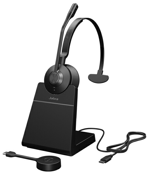 【送料無料】 GNオーディオ 9653-435-136 Jabra コンタクトセンター用無線ヘッドセット DECT USB-C 片耳 充電スタンド付 UC認定「Jabra Engage 55 SE Mono Link400c UC Stand」 【在庫目安:僅少】
