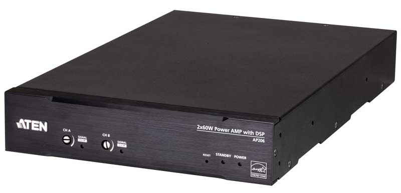 【貨物輸送無料】ATEN AP206 2x60W力強さアンプリファイアー with DSP【店卸し資産準拠集団:お取り寄せ】| AV装置 お役目用 アンプリファイアー アンプリファイヤ 増幅器 物音 快い音 周波数帯域 オーディオ