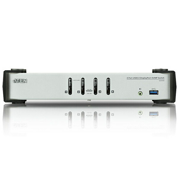 【送料無料】ATEN CS1914 USB 3.0ハブ搭載 4ポートUSB DisplayPort1.1 KVMPスイッチ【在庫目安:お取り寄せ】|デジタル百貨店PodPark店