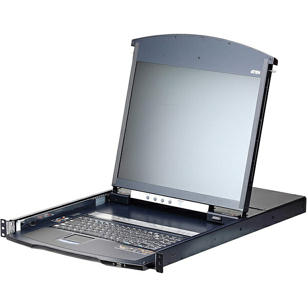 【貨物輸送無料】ATEN KL1108VNJJL 19in 8界面 Cat5e デュアル横すべり LCD IP-KVMドロワー ロング軌跡【店卸し資産準拠集団:お取り寄せ】| 事務室 事務室調度品