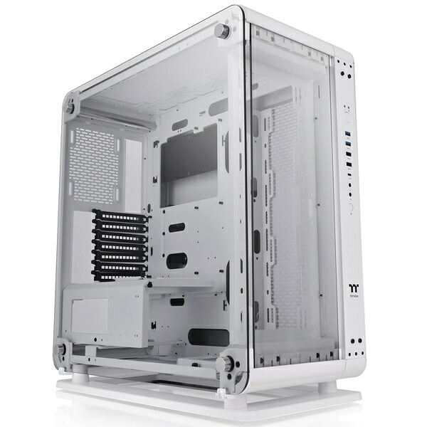 【送料無料】 Thermaltake CA-1V2-00M6WN-00 ミドルタワーPCケース Core P6 TG -Snow- 【在庫目安:お取り寄せ】