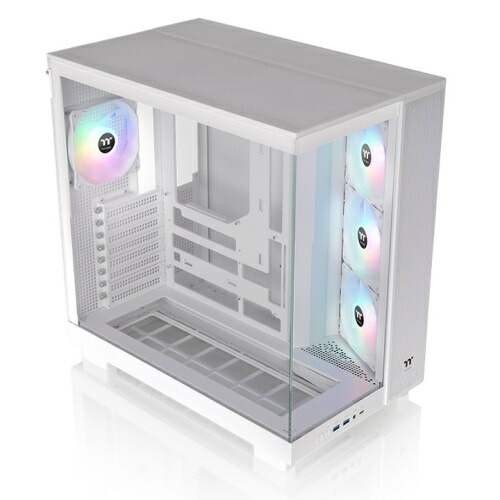 【送料無料】 Thermaltake CA-11E-00M6WN-00 ミドルタワー型PCケース View 380 XL TG ARGB Snow 【在庫目安:お取り寄せ】 24,932円