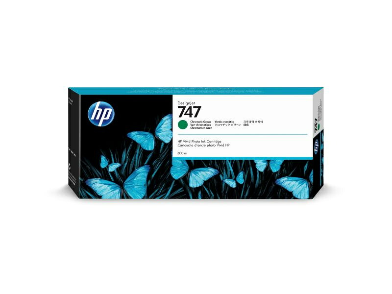 【貨物輸送無料】P2V84A HP 747 インキ CR緑であること 300ml【店卸し資産引き合い:お取り寄せ】