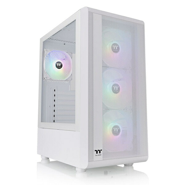 【送料無料】 Thermaltake CA-1X2-00M6WN-01 ミドルタワー型PCケース S200 TG ARGB Plus Snow Edition 【在庫目安:お取り寄せ】