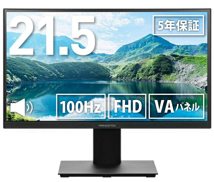 【店卸し資産引き合い:あり】【貨物輸送無料】プリンストン大学 PTF-H221W-BK 液晶見せびらかす 21.5型/ 1920×1080/ D-Sub、HDMI、DVI-D、DisplayPort/ 黒いこと/ 金棒引き：あり