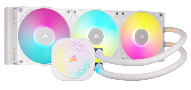 【送料無料】 コルセア(メモリ) CW-9061021-WW 簡易水冷CPUクーラー iCUE LINK TITAN 360 RX RGB -White- 【在庫目安:お取り寄せ】